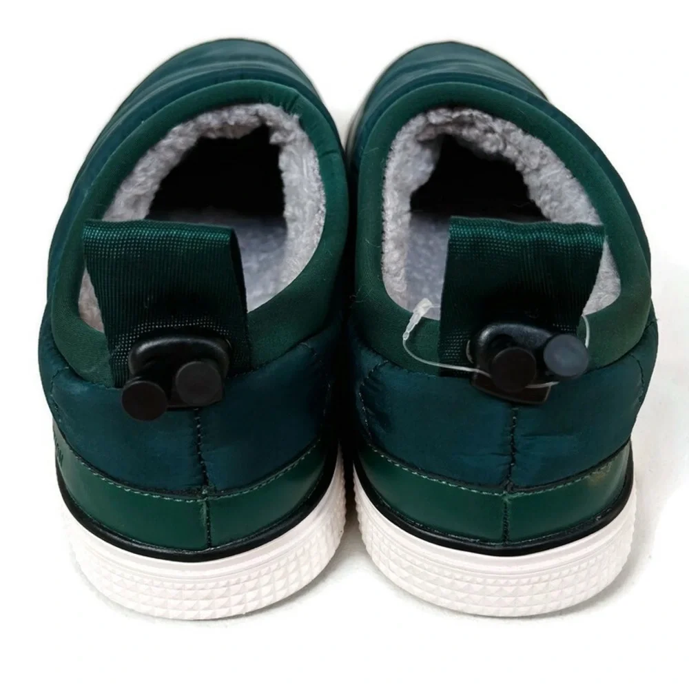 Kenneth Cole Reaction Ankir Quilted Green Slip On Shoes Mens 8 Faux Shearling